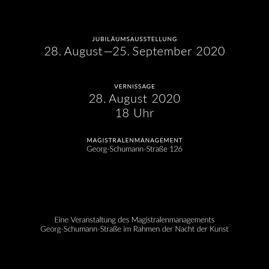 28.8. bis 25.09.2020, Vernissage 28.08. 18 Uhr